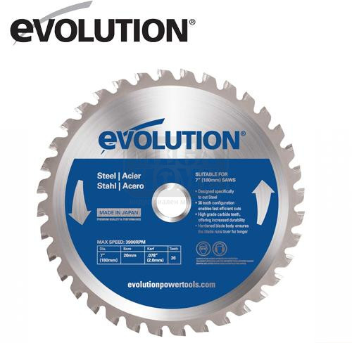 Диска за рязане на стомана EVOLUTION 255 x 25.4 мм