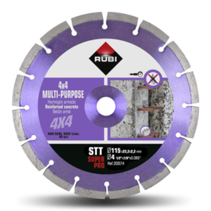 Диск Rubi диамантен за сухо рязане 115x22.23x2.2 мм 10 мм STT Диск Rubi диамантен за сухо рязане 115x22.23x2.2 мм 10 мм STT
