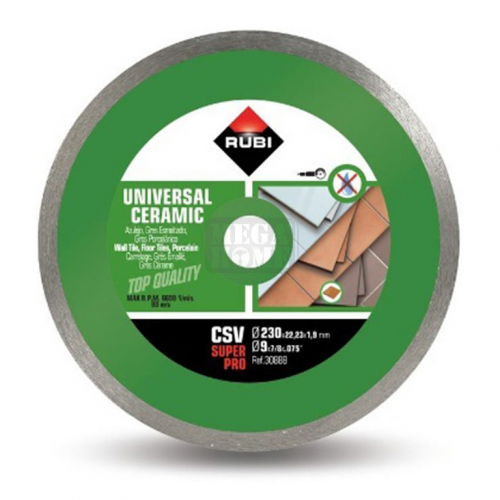 Диск Rubi диамантен за сухо рязане 125x22.23x1.7 мм 7 мм CSV Pro
