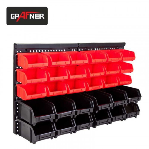 Стелаж с 30 кутии за съхранение GRAFNER