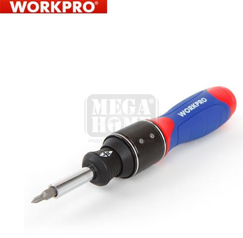 Комплект тресчота ръкохватка WORKPRO Dual-drive 32 части