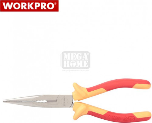 Изолирани клещи с дълги човки WORKPRO 200 мм