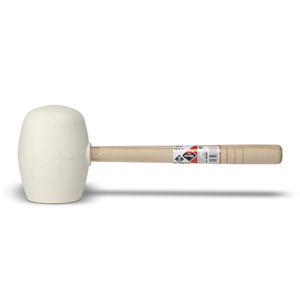 Чук Rubi гумен с дървена дръжка 0.750 кг бял