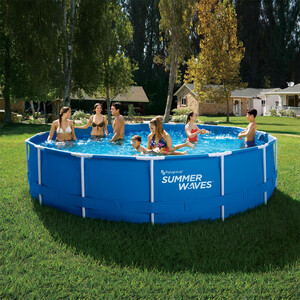 Сглобяем басейн Polygroup Summer Waves Metal Frame 457х106 см Сглобяем басейн Polygroup Summer Waves Metal Frame 457х106 см