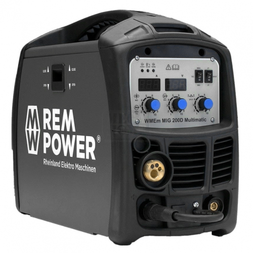 Апарат REM Power заваръчен комбиниран MIG/MAG и MMA 0.6-1мм 200A