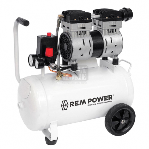 Компресор REM Power с електродвигател 8bar 1.07к.с. 24л 150л/мин