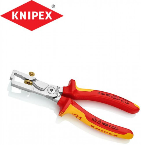 Изолирани клещи за оголване на кабели KNIPEX 180 мм