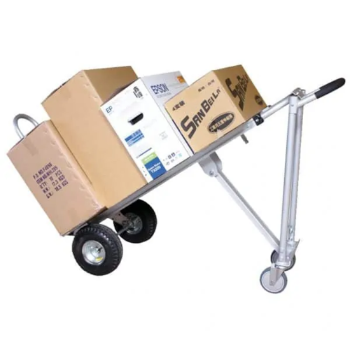 Транспортна количка 350 кг DJTR 350 AL трипозиционна червена