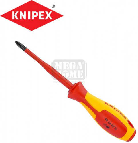 Кръстата отвертка KNIPEX PH2 x 100 мм