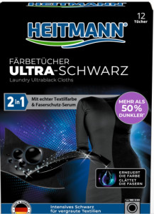 Кърпички за интензивно черно Heitmann 12 броя