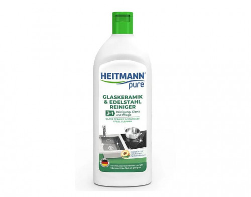 Почистващ препарат за стъклокерамика и инокс Heitmann 250 мл