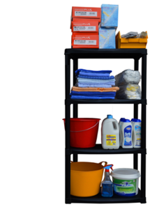 Стелаж PVC 60х30х133 см 4х20 кг