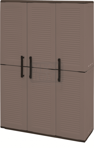 Трикрилен шкаф PVC 102x37x163 см