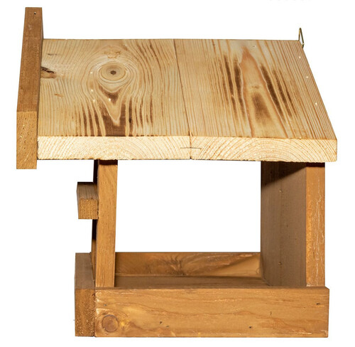 Хранилка за птички с дървен покрив