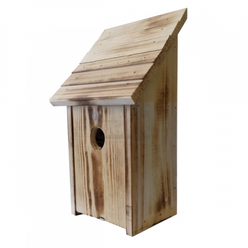 Къща за птички с надигаща се врата 34х18х15 см