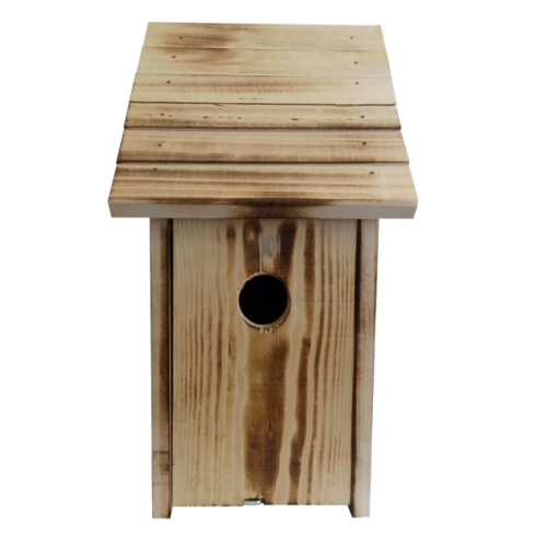 Къща за птички с надигаща се врата 34х18х15 см