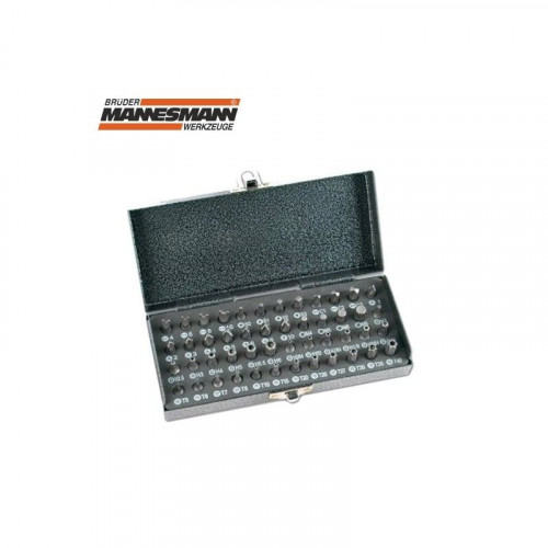 Комплект накрайници за отвертка в метална кутия MANNESMANN 48 бр
