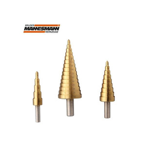 Комплект стъпаловидни свредла MANNESMANN 3 бр