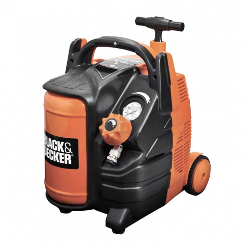 Компресор Black &amp;amp; Decker безмаслен 8 bar 1.5 к.с. 5 л 180 л/мин