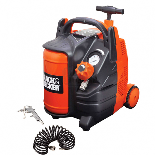 Компресор Black &amp;amp; Decker безмаслен 8 bar 1.50 к.с. 5 л 180 л/мин