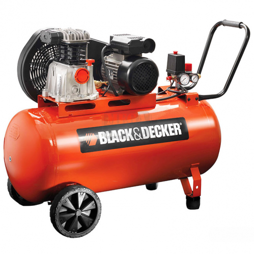 Компресор Black&amp;Decker с ремъчна предавка 10 bar 2 к.с. 220л/мин