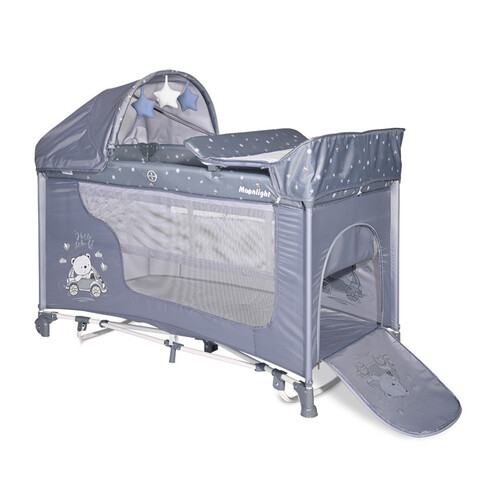 Бебешка кошара с 2 нива Lorelli Moonlight Rocker 2021