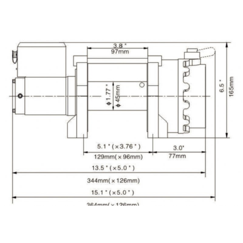 Лебедка Fervi електрическа 2 т 2400 W 14.5 м 6.4 мм 0630/220