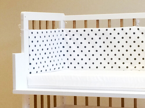 Обиколник за легло на сини точки 160 х 25 см Barbabebe BC9047