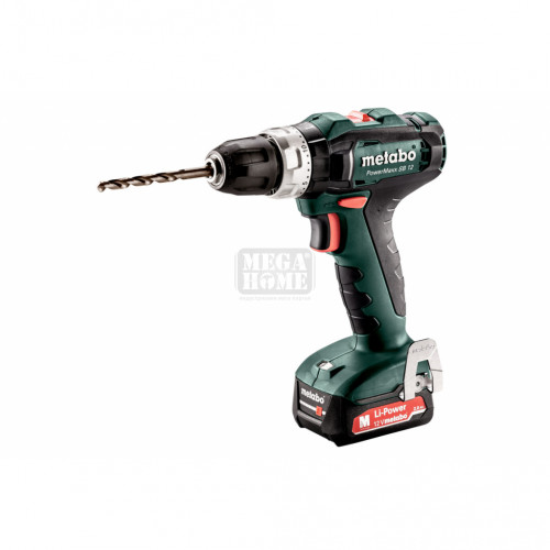 Бормашина акум. ударна 12V 40Nm Metabo POWERMAXX SB 12 2x2Ah