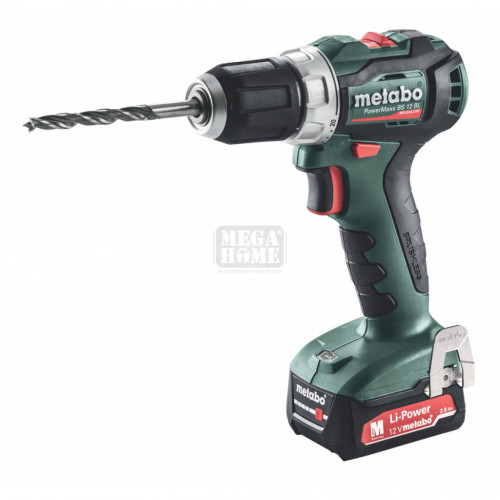 Винтоверт акум. 12V 45Nm Metabo POWERMAXX BS 12 BL 2x2Ah