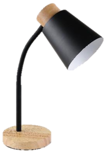 Настолна лампа Eltron 60W с дърво