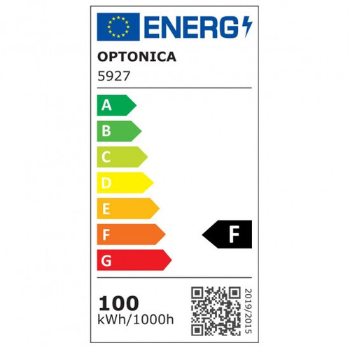 LED прожектор Optonica 100W 6000K 8500lm 230V черен IP66