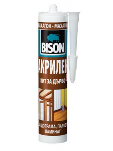 Акрилен кит за дърво Bison Wood Sealant 300 мл Акрилен кит за дърво Bison Wood Sealant 300 мл