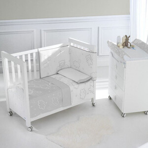 Комплект долен и горен чаршаф Micuna 60/120 см Dolce Luce Grey