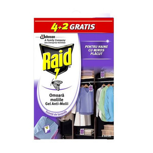 Гел срещу молци Raid Мултипак 6 броя Гел срещу молци Raid Мултипак 6 броя