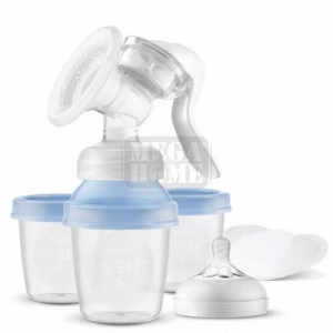 Ръчна помпа за кърма Philips AVENT Natural Motion с контейнер Ръчна помпа за кърма Philips AVENT Natural Motion с контейнер