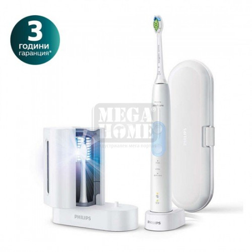 Звукочестотна четка Philips ProtectiveClean 5100 с UV санитайзер