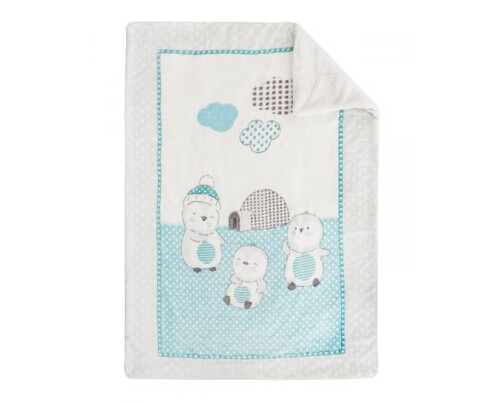 Бебешко одеяло с шерпа 110х140 см Kikka Boo Pingui Family