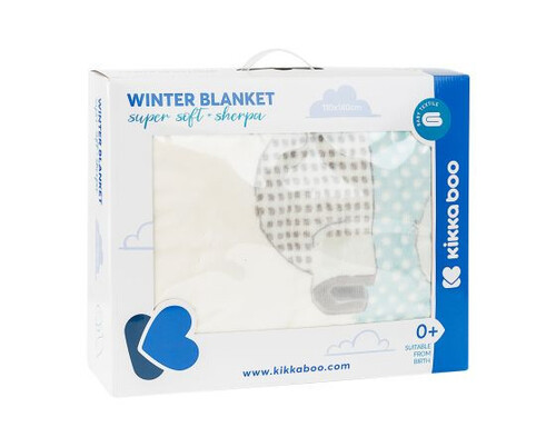Бебешко одеяло с шерпа 110х140 см Kikka Boo Pingui Family