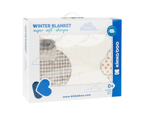 Бебешко одеяло с шерпа 110х140 см Kikka Boo Pingui Family