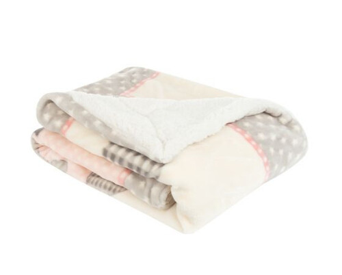 Бебешко одеяло с шерпа 110х140 см Kikka Boo Pingui Family