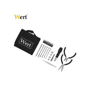 Комплект инструменти с клещи WERT 25 части