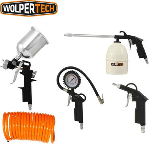 Комплект пневматични инструменти WOLPERTECH 5 части Комплект пневматични инструменти WOLPERTECH 5 части