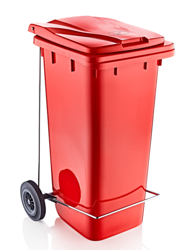 Кош за боклук с педал и колела Senyayla 120 л.