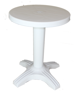 Пластмасова маса в бял цвят Senyayla 60 см.