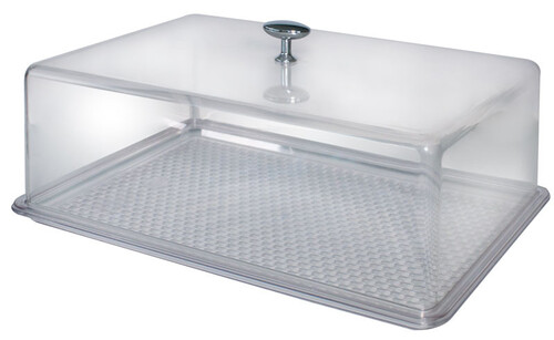 Поднос с капак в прозрачен цвят Senyayla