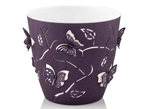 Декоративна кашпа RG 3D Пеперуди Ф14 см