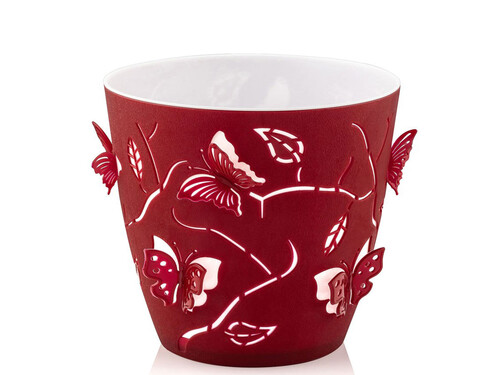 Декоративна кашпа RG 3D Пеперуди Ф14 см