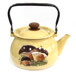 Чайник СМЕТАНА с ГЪБКИ 2,5 л. Чайник СМЕТАНА с ГЪБКИ 2,5 л.