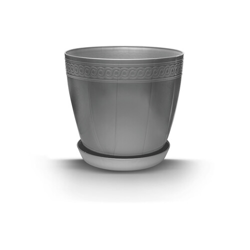 Саксия с подложка Burdem Лилия Ф28 см